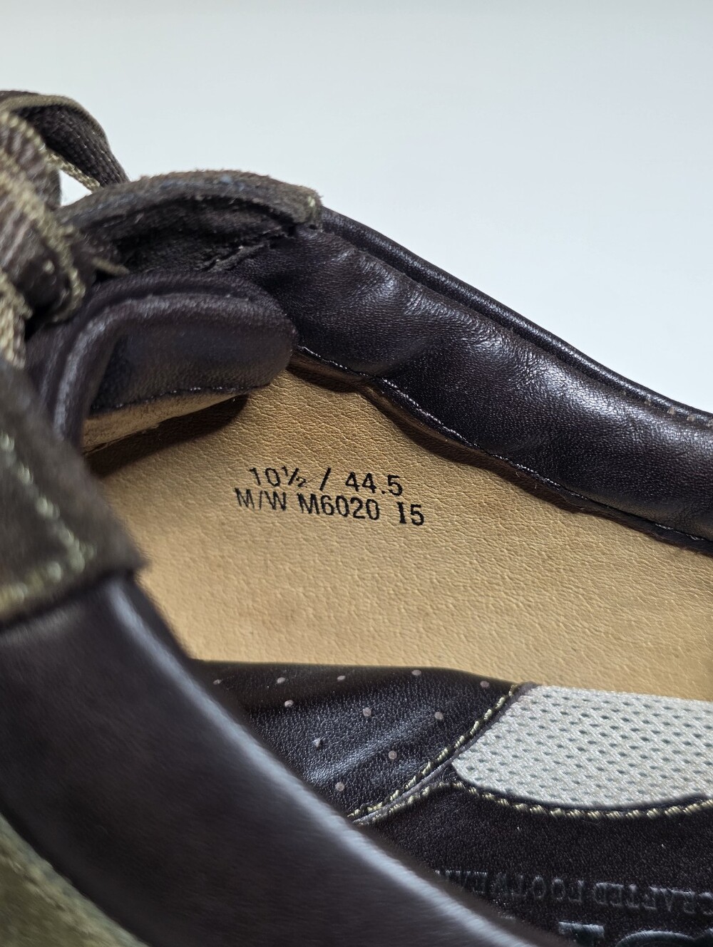 Børn Vintage leather and suede casual Oxfords/Sneakers Men Size 10.5 - Picture 12 of 12